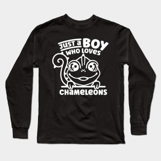 Just A Boy Who Loves Chameleons - Chameleon Long Sleeve T-Shirt